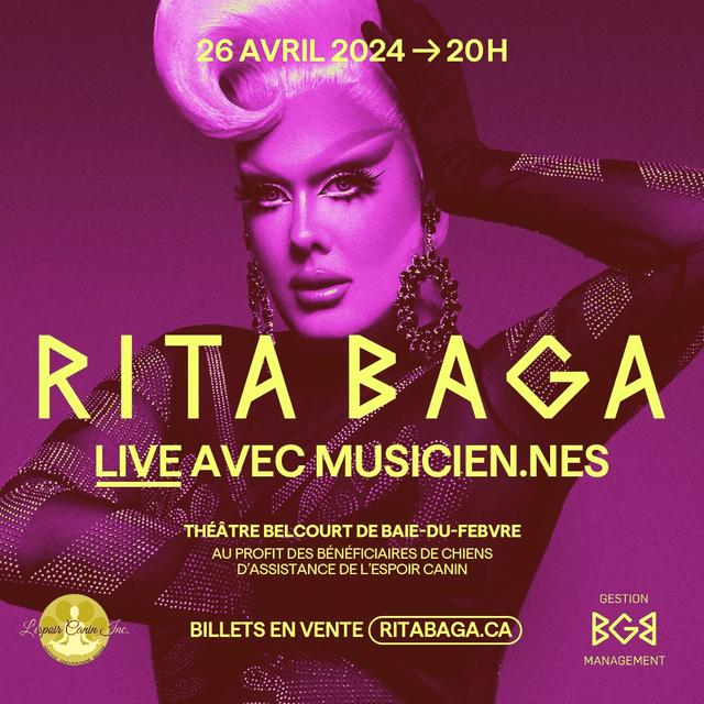 Affiche du concert de Rita